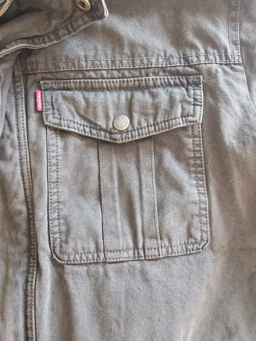 Levi’s Heavyweight Utility Jacket XXL Removable Hood Lined Workwear Coat